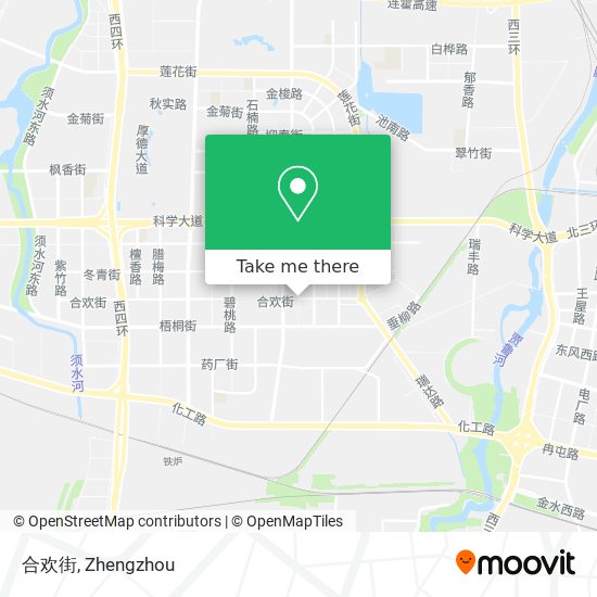 合欢街 map