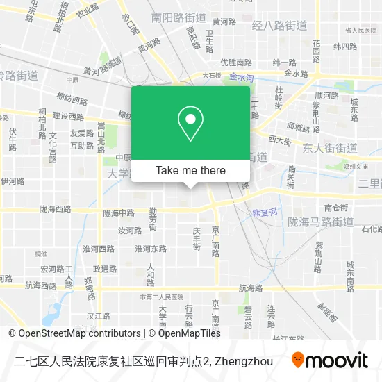 二七区人民法院康复社区巡回审判点2 map