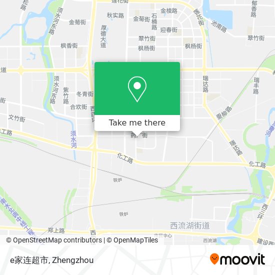e家连超市 map