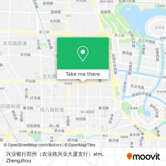 兴业银行郑州（农业路兴业大厦支行）atm map