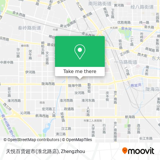 天悦百货超市(淮北路店) map