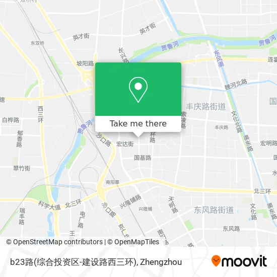 b23路(综合投资区-建设路西三环) map