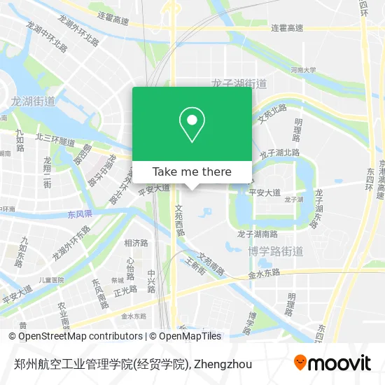 郑州航空工业管理学院(经贸学院) map