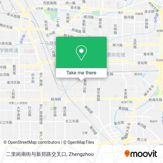 二里岗南街与新郑路交叉口 map