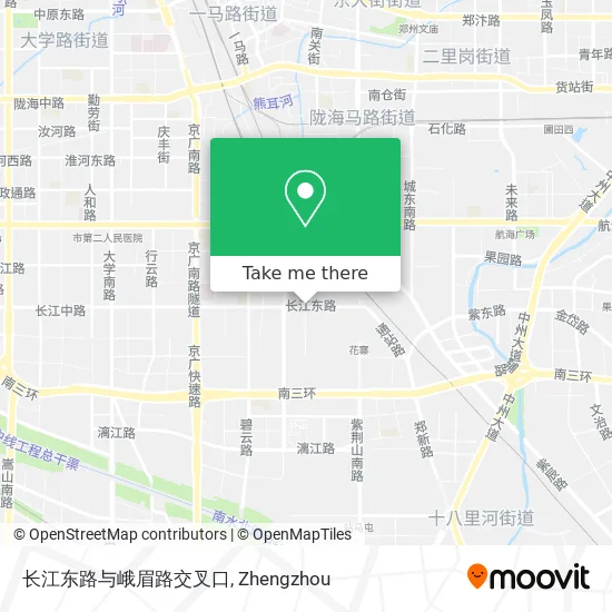 长江东路与峨眉路交叉口 map