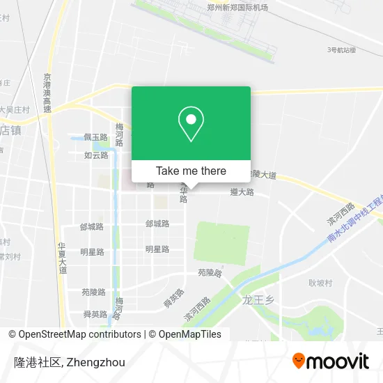 隆港社区 map