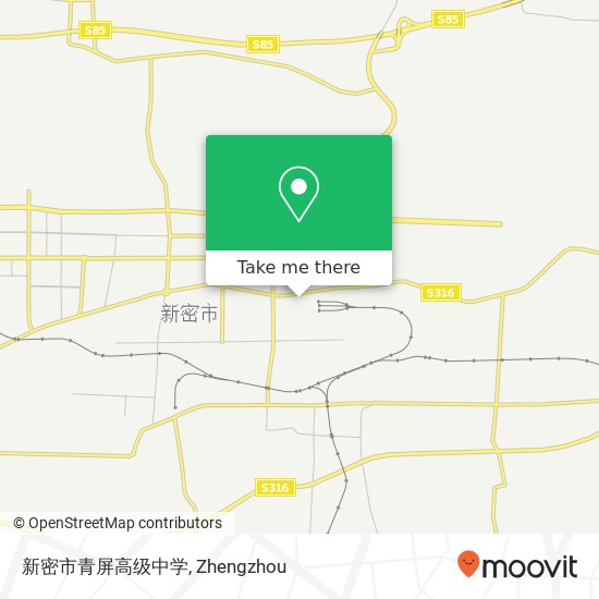 新密市青屏高级中学 map