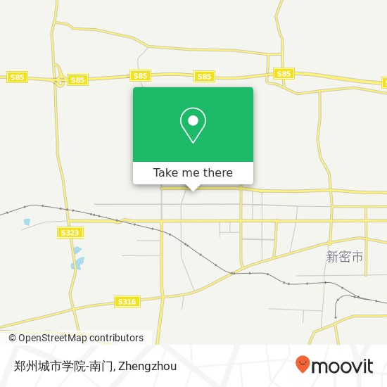 郑州城市学院-南门 map