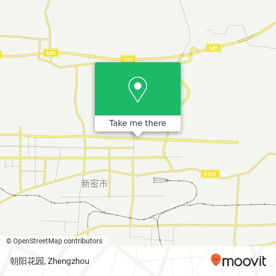 朝阳花园 map