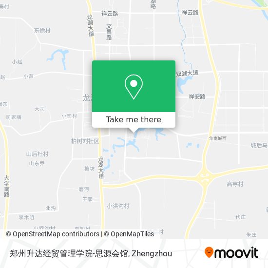 郑州升达经贸管理学院-思源会馆 map