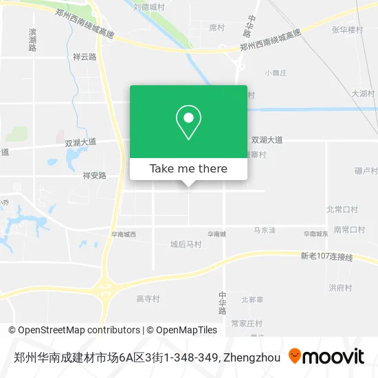 郑州华南成建材市场6A区3街1-348-349 map