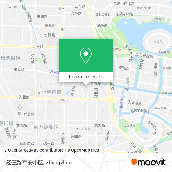 经三路军安小区 map
