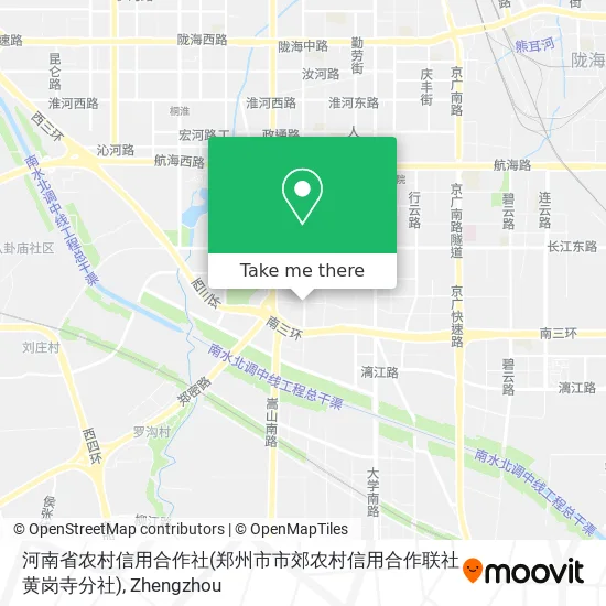 河南省农村信用合作社(郑州市市郊农村信用合作联社黄岗寺分社) map