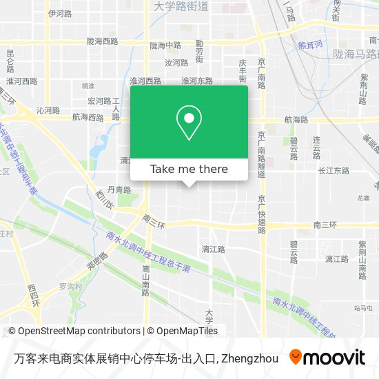 万客来电商实体展销中心停车场-出入口 map