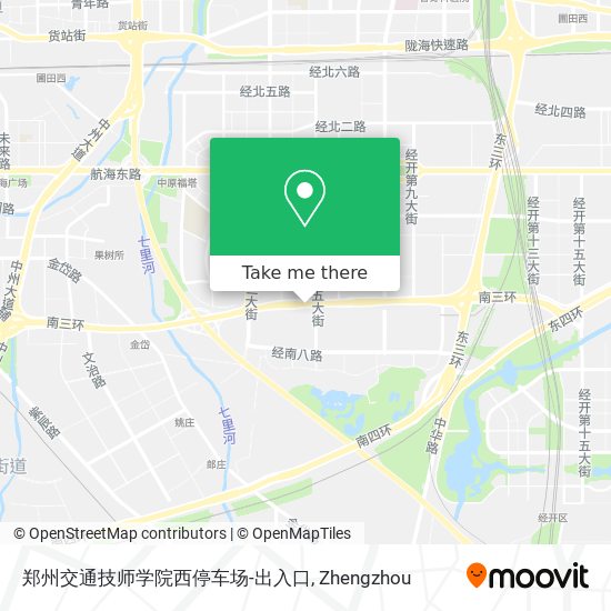 郑州交通技师学院西停车场-出入口 map