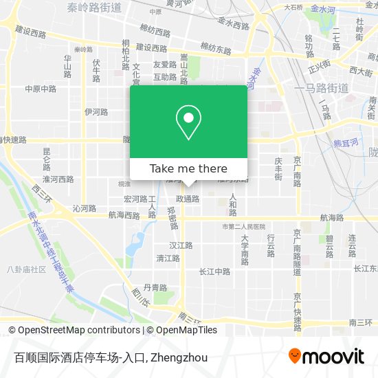 百顺国际酒店停车场-入口 map