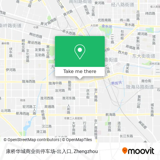 康桥华城商业街停车场-出入口 map