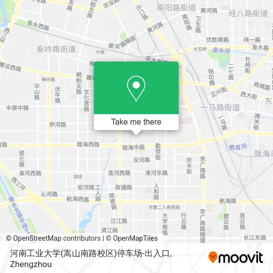 河南工业大学(嵩山南路校区)停车场-出入口 map