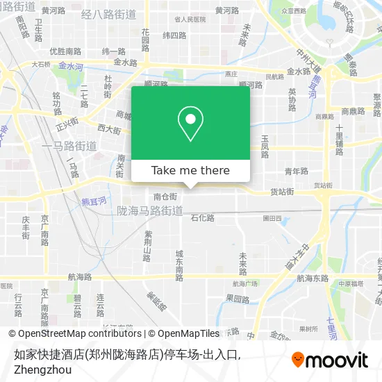 如家快捷酒店(郑州陇海路店)停车场-出入口 map
