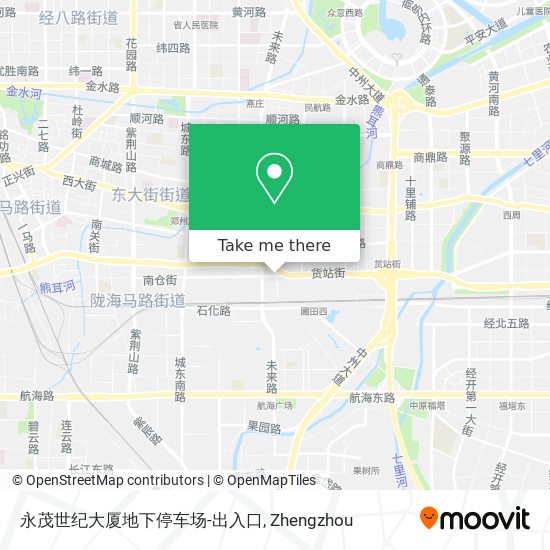 永茂世纪大厦地下停车场-出入口 map