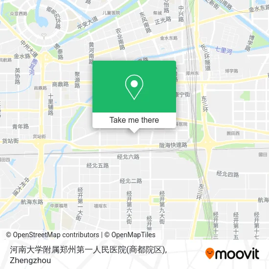 河南大学附属郑州第一人民医院(商都院区) map
