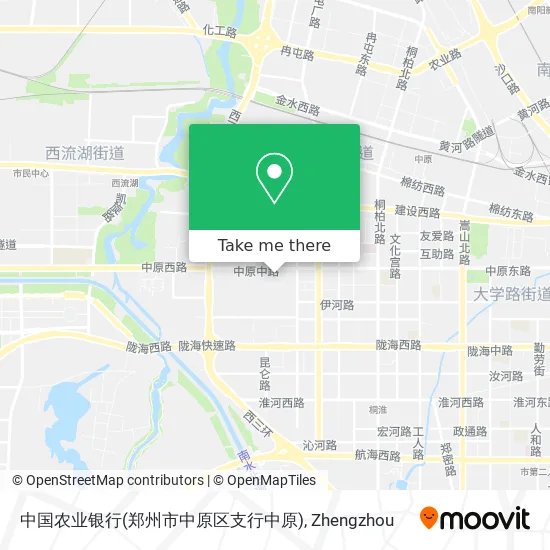 中国农业银行(郑州市中原区支行中原) map