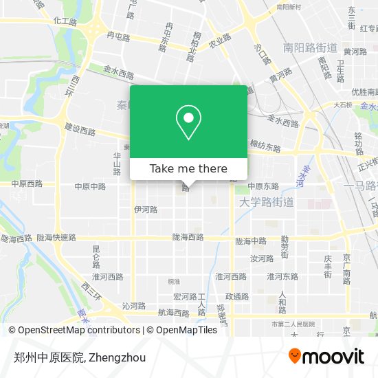 郑州中原医院 map