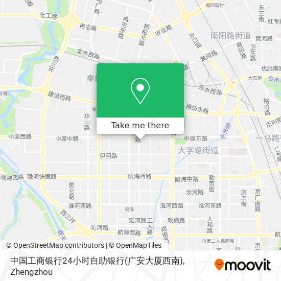 中国工商银行24小时自助银行(广安大厦西南) map
