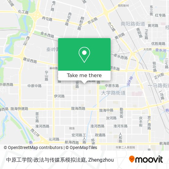 中原工学院-政法与传媒系模拟法庭 map