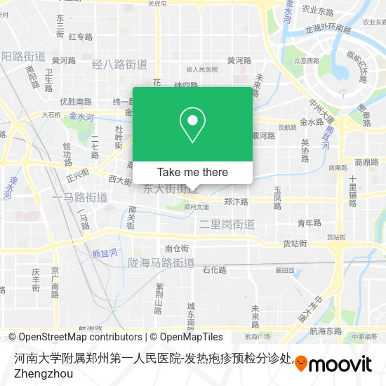 河南大学附属郑州第一人民医院-发热疱疹预检分诊处 map