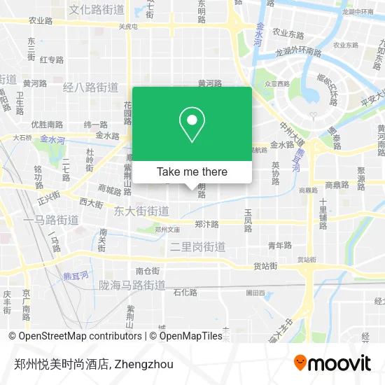 郑州悦美时尚酒店 map
