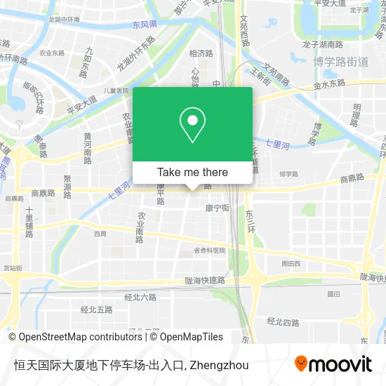 恒天国际大厦地下停车场-出入口 map