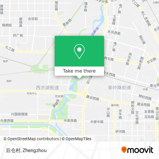 后仓村 map