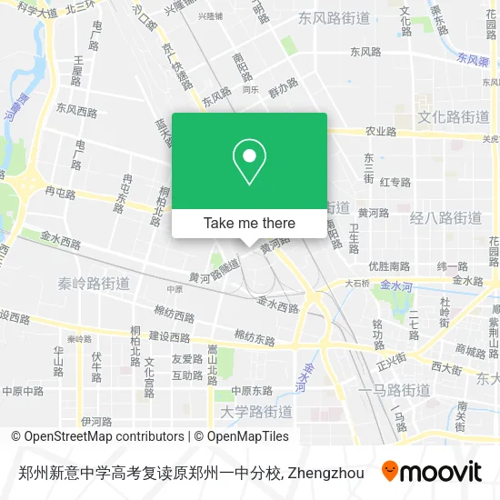 郑州新意中学高考复读原郑州一中分校 map