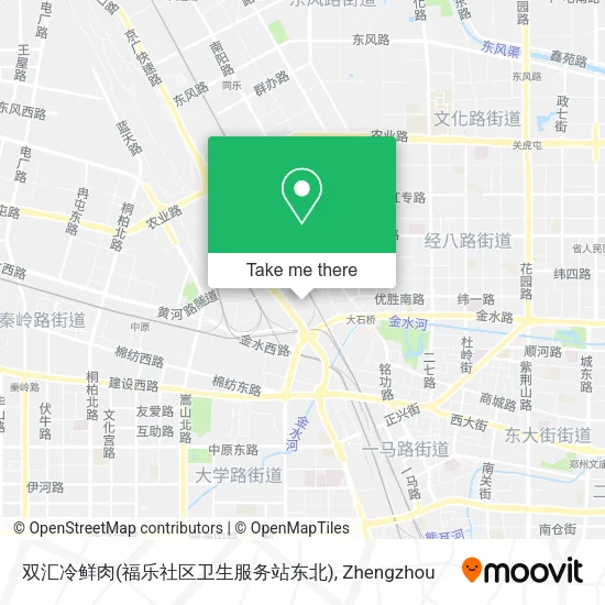 双汇冷鲜肉(福乐社区卫生服务站东北) map