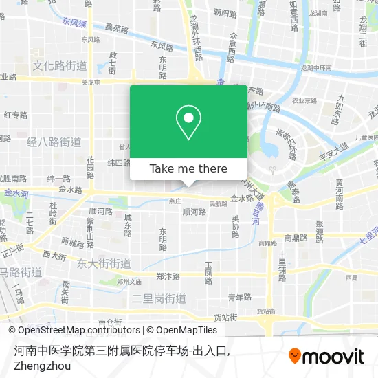 河南中医学院第三附属医院停车场-出入口 map