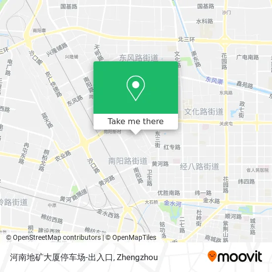 河南地矿大厦停车场-出入口 map