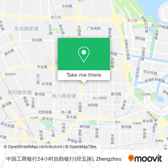 中国工商银行24小时自助银行(经五路) map