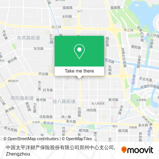 中国太平洋财产保险股份有限公司郑州中心支公司 map