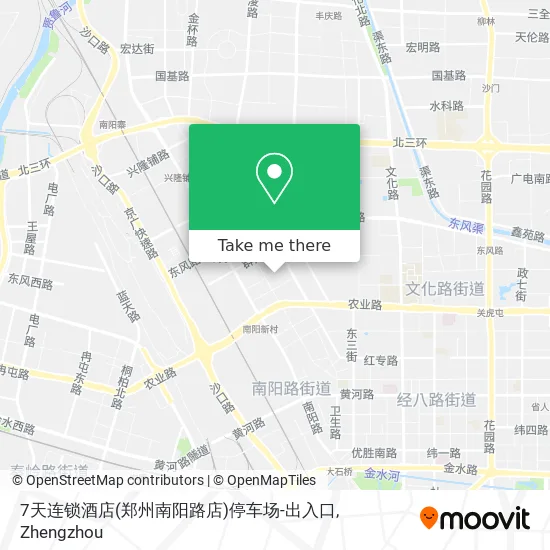 7天连锁酒店(郑州南阳路店)停车场-出入口 map