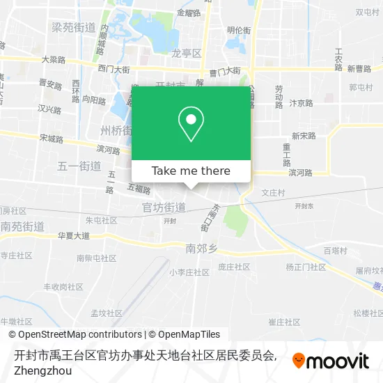 开封市禹王台区官坊办事处天地台社区居民委员会 map