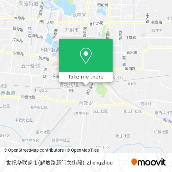 世纪华联超市(解放路新门关街段) map