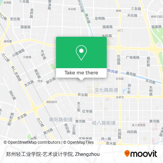 郑州轻工业学院-艺术设计学院 map