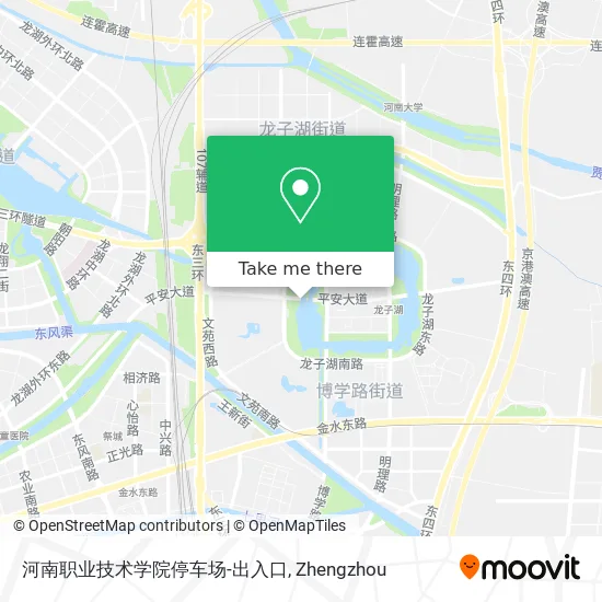 河南职业技术学院停车场-出入口 map