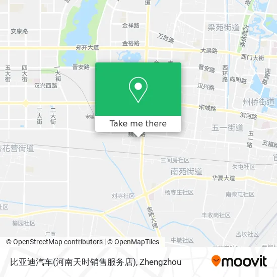 比亚迪汽车(河南天时销售服务店) map
