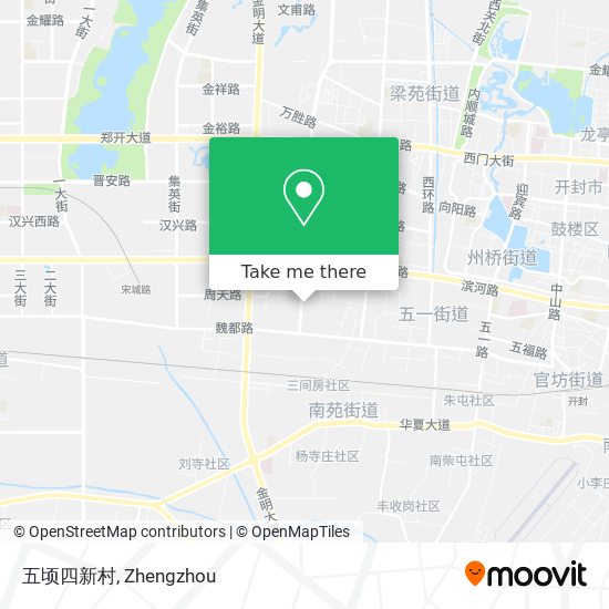 五顷四新村 map