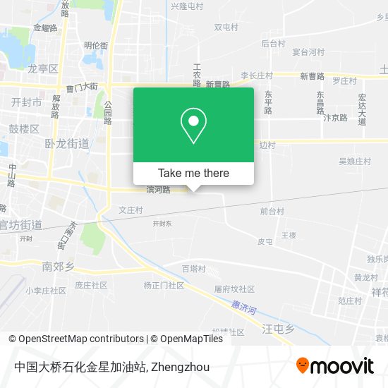 中国大桥石化金星加油站 map
