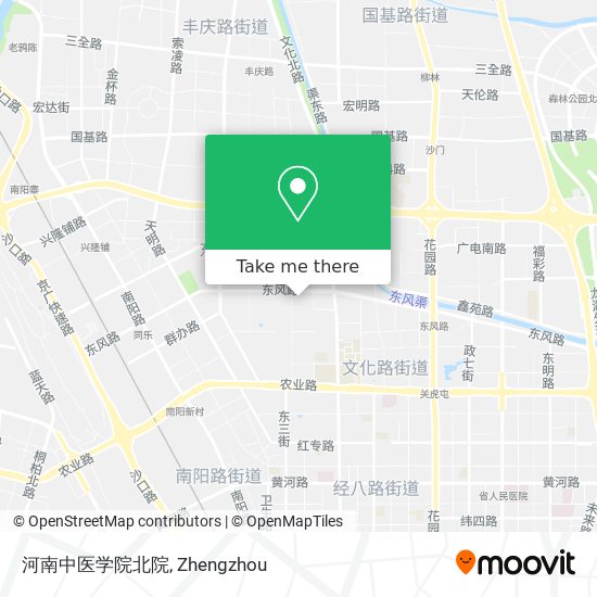河南中医学院北院 map
