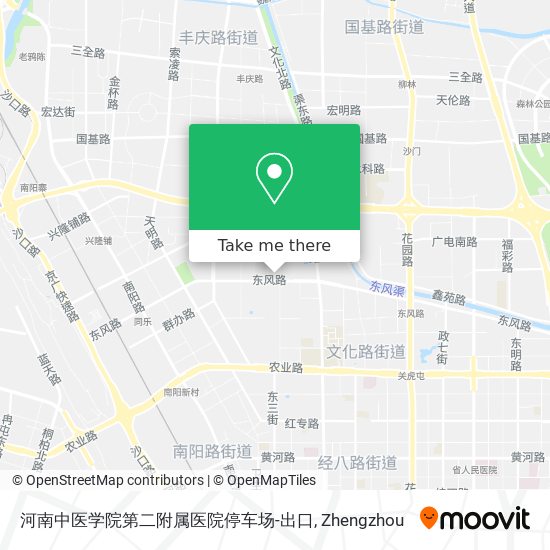 河南中医学院第二附属医院停车场-出口 map