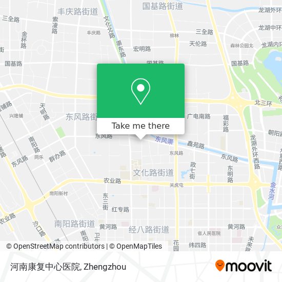 河南康复中心医院 map